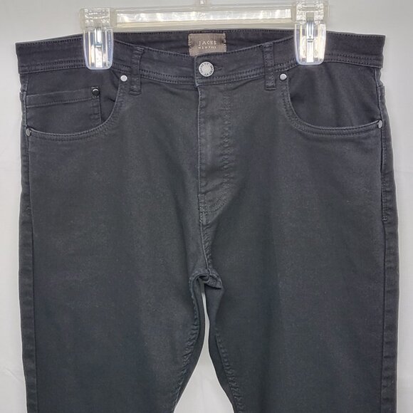 Jachs New York Mens Jeans 36 X 32 Stretch Straight Leg Black - Picture 2 of 16